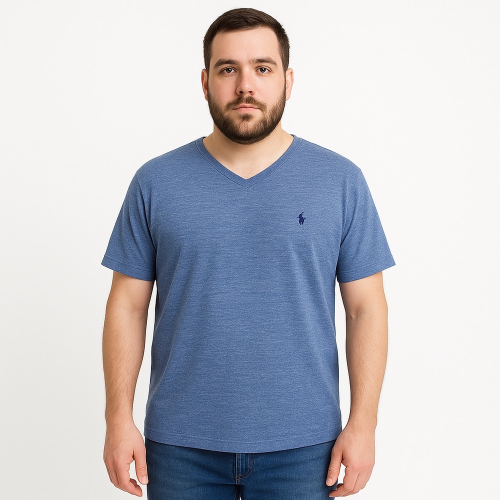 Polo Ralph Lauren Men’s Blue Classic-Fit V-Neck Tee Size XXL